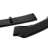 For 2019-2021 Ford Fusion Painted Black Front Bumper Body Splitter Spoiler Lip 3PCS