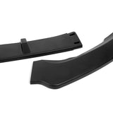 For 2019-2021 Ford Fusion Matte Black Front Bumper Body Splitter Spoiler Lip 3PCS