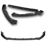 For 2019-2021 Ford Fusion Matte Black Front Bumper Body Splitter Spoiler Lip 3PCS
