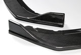 For 2016-2021 Honda Civic 10Th Front Bumper Body Splitter Spoiler Lip 3PCS -Carbon Fiber Look