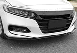 For 2018-2020 Honda Accord Matte Black Front Bumper Body Splitter Spoiler Lip 3PCS