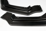 For 2014-2017 Infiniti Q50 Sport Real Carbon Front Bumper Body Spoiler Lip 3pcs
