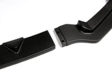 For 2014-2017 Infiniti Q50 Sport Unpainted Black Front Bumper Body Kit Lip 3pcs