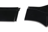 For 2015-2017 Ford Mustang Painted Black Front Bumper Body Splitter Spoiler Lip 3PCS