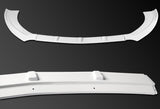 For 2015-2017 Ford Mustang Painted White Front Bumper Body Splitter Spoiler Lip 3PCS