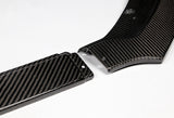 For 2015-2017 Ford Mustang Real Carbon Fiber Front Bumper Body Splitter Spoiler Lip 3PCS