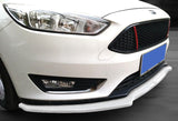 For 2012-2018 Ford Focus Painted White Front Bumper Body Splitter Spoiler Lip 3PCS