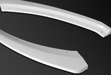 For 2012-2018 Ford Focus Painted White Front Bumper Body Splitter Spoiler Lip 3PCS