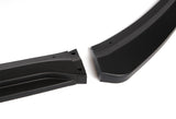 For 2012-2018 Ford Focus Unpainted Matte Black Front Bumper Body Splitter Spoiler Lip 3PCS