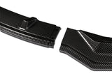 For 2017-2023 Tesla Model 3 Sedan Carbon Look Front Bumper Body Splitter Spoiler Lip 3PCS