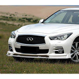 For 2014-2017 Infiniti Q50 Premium Painted White Front Bumper Splitter Spoiler Lip 3PCS