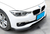 For 2013-2018 BMW F30 3-Series Base Real Carbon Fiber Front Bumper Body Splitter Spoiler Lip 3PCS