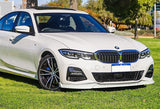 For 2019-2022 BMW G20 M-Sport M340i Painted White Front Bumper Body Splitter Spoiler Lip 3PCS