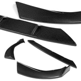 For 2019-2022 BMW G20 M-Sport M340i Real Carbon Fiber 3PCS Front Bumper Splitter Spoiler Lip