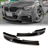 For 2012-2018 BMW M-Sport M-Tech Real Carbon Fiber Front Bumper Body Kit Lip 2PC