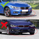 2012-2018 BMW M-Sport M-Tech Painted White 2-Piece Front Bumper Body Spoiler Splitter Lip Kit