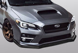 For 2015-2021 Subaru WRX STi CS-Style Carbon Look Front Bumper Splitter Spoiler Lip 3PCS