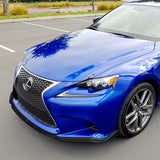 For 2014-2016 Lexus IS250 IS350 F-Sport JDM Carbon Look Front Bumper Body Splitter Spoiler Lip 3PCS