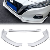 For 2019-2022 Nissan Altima Sedan Painted White Front Bumper Body Splitter Spoiler Lip 3PCS