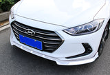 For 2017-2018 Hyundai Elantra Painted White Front Bumper Body Splitter Spoiler Lip 3PCS