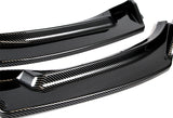 For 2014-2018 Mazda 3 Axela Carbon Look Front Bumper Body Splitter Spoiler Lip 3PCS