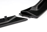 For 2014-2018 Mazda 3 Axela Unpainted Matte Black Front Bumper Body Splitter Spoiler Lip 3PCS