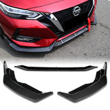 For 2020-2023 Nissan Sentra Carbon Look Front Bumper Body Kit Spoiler Lip 3PCS