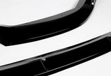 For 2020-2021 Toyota Corolla L / XLE Painted Black Front Bumper Body Splitter Spoiler Lip 3PCS