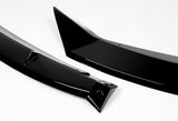 For 2020-2021 Toyota Corolla L / XLE Painted Black Front Bumper Body Splitter Spoiler Lip 3PCS