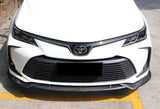 For 2020-2021 Toyota Corolla L / XLE Carbon Look Front Bumper Body Splitter Spoiler Lip 3PCS