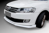 Universal Painted White Front Bumper Protector Body Kit Splitter Spoiler Lip 3-PCS