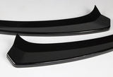For 2015-2018 Mercedes W205 C-Class Painted Black Front Bumper Body Splitter Spoiler Lip 3PCS