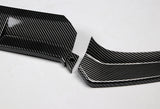For 2015-2018 Mercedes W205 C-Class Carbon Look Front Bumper Body Splitter Spoiler Lip 3PCS