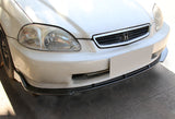 For 1996-1998 Honda Civic JDM CS-Style Carbon Look Front Bumper Body Splitter Spoiler Lip 3PCS