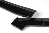 For 2012 Honda Civic 4DR 9Th JDM CS-Style Painted Black Front Bumper Body Splitter Spoiler Lip 3PCS