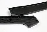 For 2012 Honda Civic 4DR 9Th JDM CS-Style Carbon Look Front Bumper Body Splitter Spoiler Lip 3PCS