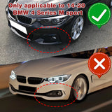 For 2014-2019 BMW 428i 430i 440i F32 F33 F36 B-Style M-Sport Matte Black Front Bumper Body Splitter Spoiler Lip 3PCS
