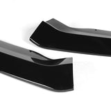 For 2015-2018 Cadillac ATS Painted Black Front Bumper Body Splitter Spoiler Lip 3PCS