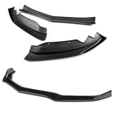 For 2015-2018 Cadillac ATS Painted Black Front Bumper Body Splitter Spoiler Lip 3PCS