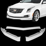 For 2015-2018 Cadillac ATS Painted White Front Bumper Body Splitter Spoiler Lip 3PCS