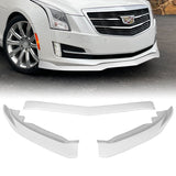 For 2015-2018 Cadillac ATS Painted White Front Bumper Body Splitter Spoiler Lip 3PCS