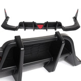 For 2018-2023 Kia Stinger Rear Bumper Diffuser Spoiler Lip W / LED Light