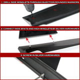 For 2018-2023 Kia Stinger Rear Bumper Diffuser Lip W/LED Light -Real Carbon Fiber