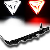 For 2018–2024 Infiniti Q50 3D LED Rear Diffuser with Corner Extensions -Painted Black
