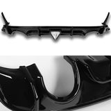 For 2018–2024 Infiniti Q50 3D LED Rear Diffuser with Corner Extensions -Painted Black
