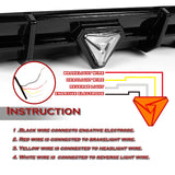 For 2018–2024 Infiniti Q50 3D LED Rear Diffuser with Corner Extensions -Painted Black