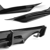 For 2018–2024 Infiniti Q50 3D LED Rear Diffuser with Corner Extensions -Painted Black