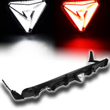 For 2018–2024 Infiniti Q50 3D LED Rear Diffuser with Corner Extensions -Unpainted Matte Black