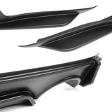 For 2018–2024 Infiniti Q50 3D LED Rear Diffuser with Corner Extensions -Unpainted Matte Black