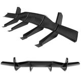 For 2020 - 2025 Chevrolet Corvette C8 Stingray  Rear Bumper Diffuser Fin Lip -Painted Black